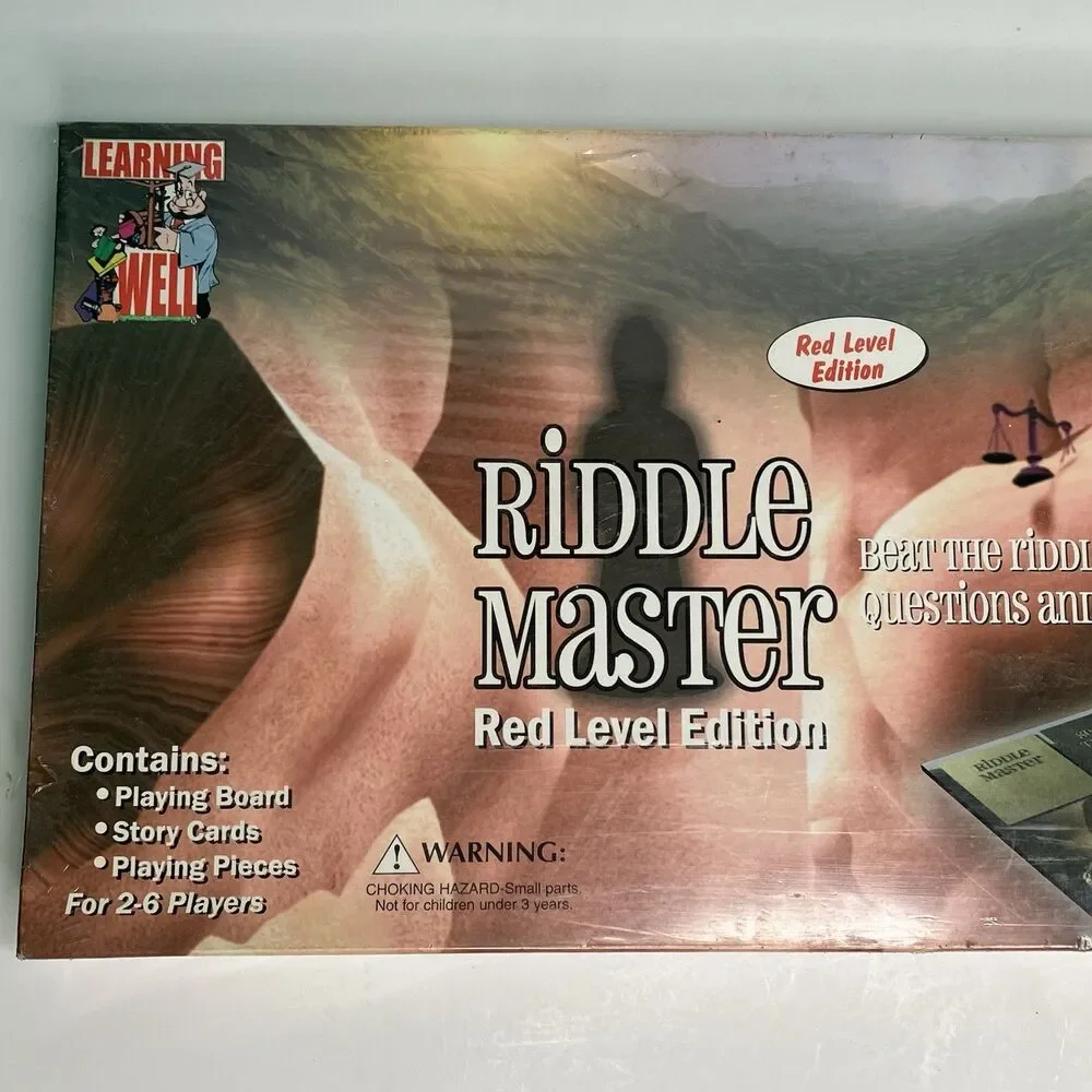 Learning Well Riddle Master Reading Comprehension Board Game Red Level Brand New